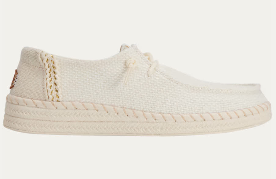 HEYDUDE Wendy Espadrille Woven Damen Halbschuhe weiß