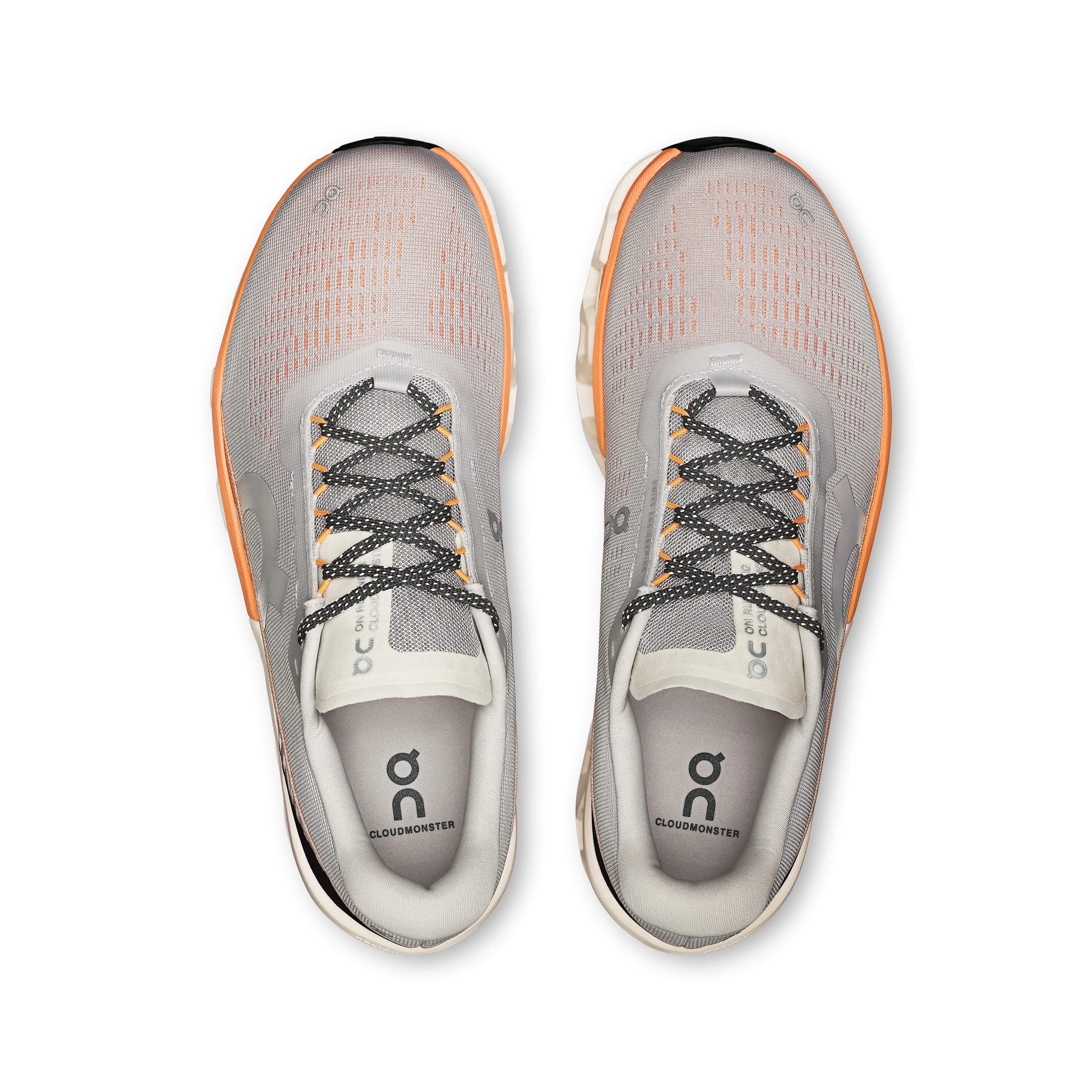 ON Cloudmonster 2 Herren Jogingschuhe Laufschuhe glacier/tangerine