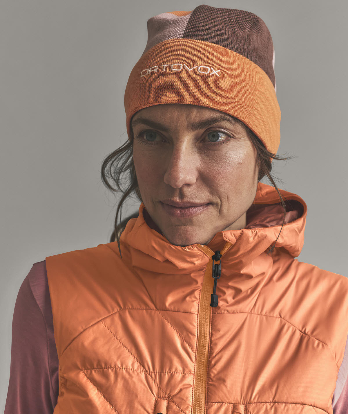 Ortovox VENET SWISSWOOL 60 VEST Damen Isolationsweste Outdoorweste orange