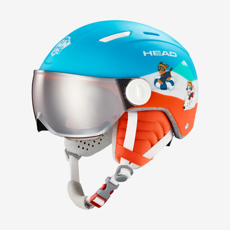 Head MOJO Visor PAW Kinder Skihelm Snowboardhelm 23/24 blau/orange NEU