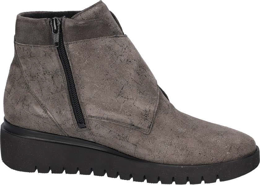 Waldläufer H Florenz Damen Stiefelette Slipper Modeschuh grau