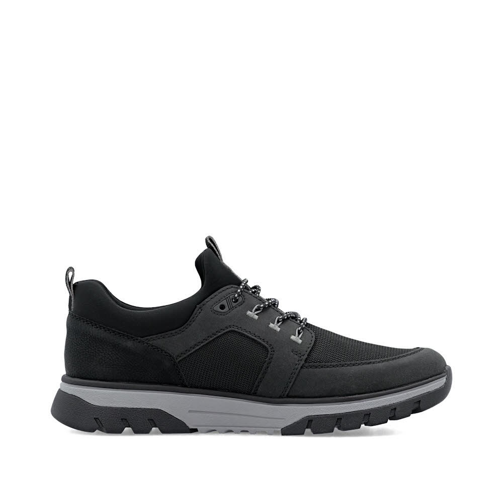 Rieker HWK Herren Halbschuhe Slipper schwarz