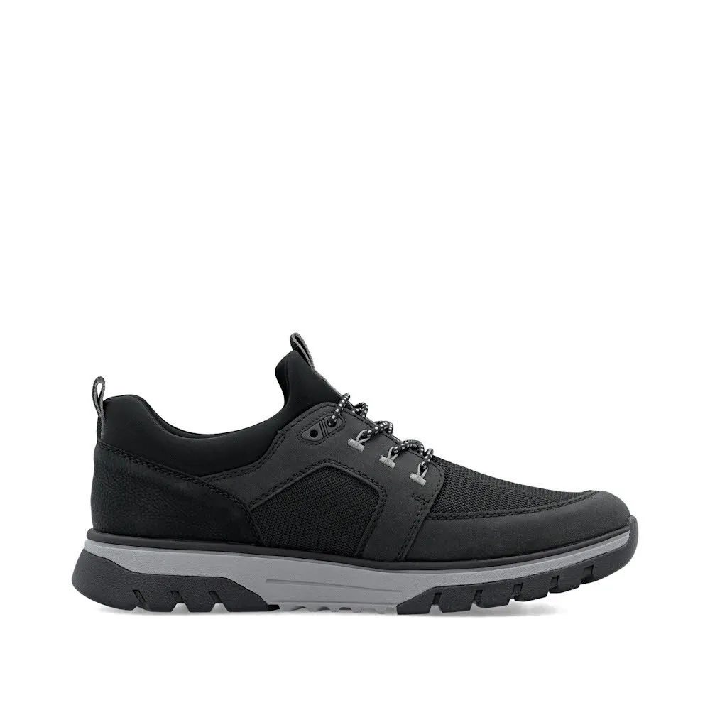 Rieker HWK Herren Halbschuhe Slipper schwarz