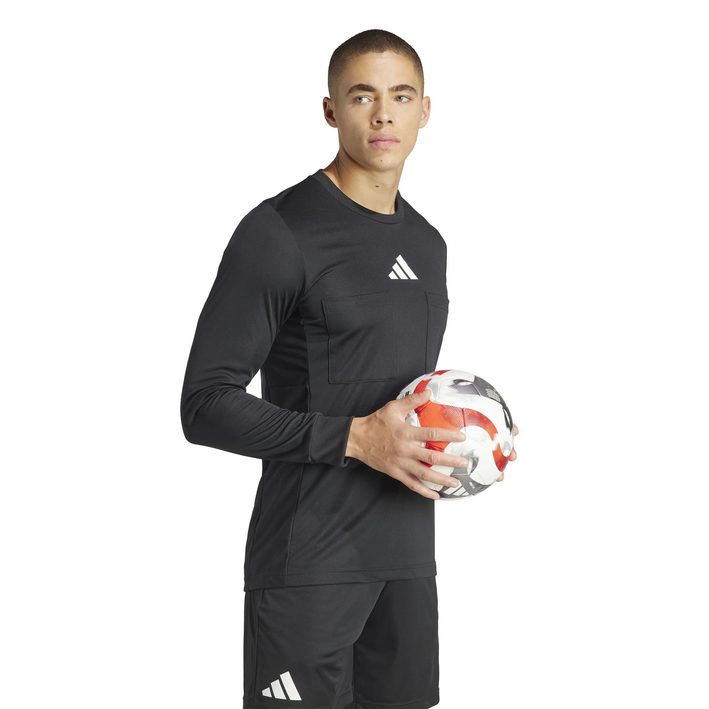 adidas REF 24 Jersey Schiedsrichter-Trikot Langarmshirt Herren schwarz