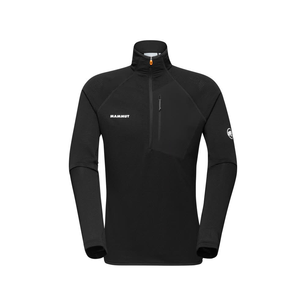 Mammut Aenergy Light ML Half Zip Pull Herren Skirolli Midlayer schwarz