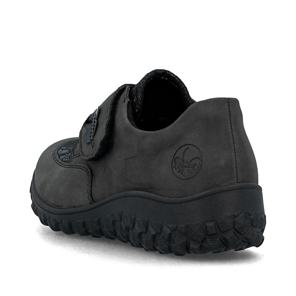 Rieker HWK Damen Halbschuhe Slipper grau