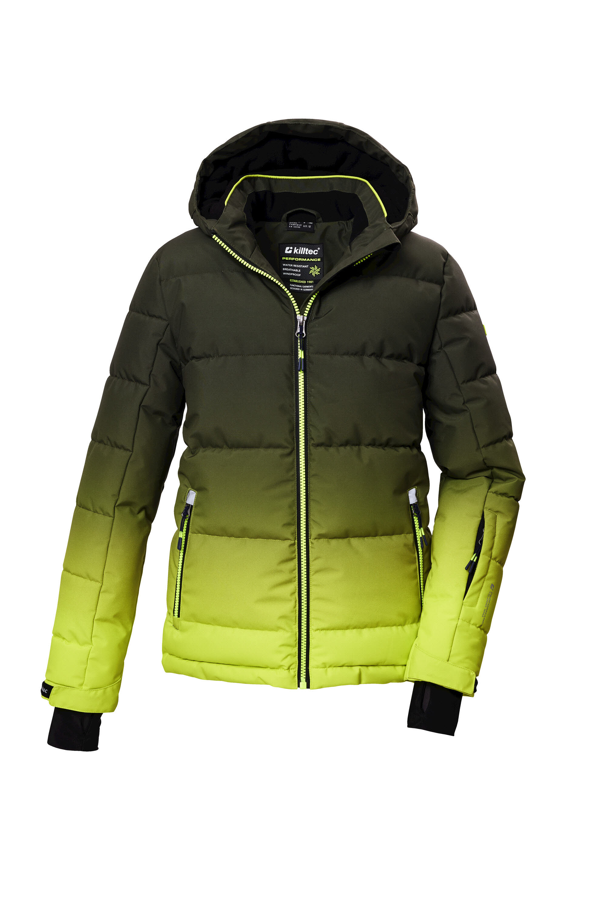 Killtec KSW 382 BYS QLTD JCKT Skijacke Kinder Jungen grün