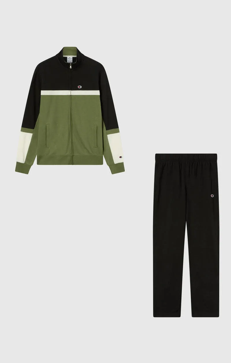 Champion Full Zip Sweat Herren Jogginganzug Trainingsanzug grün