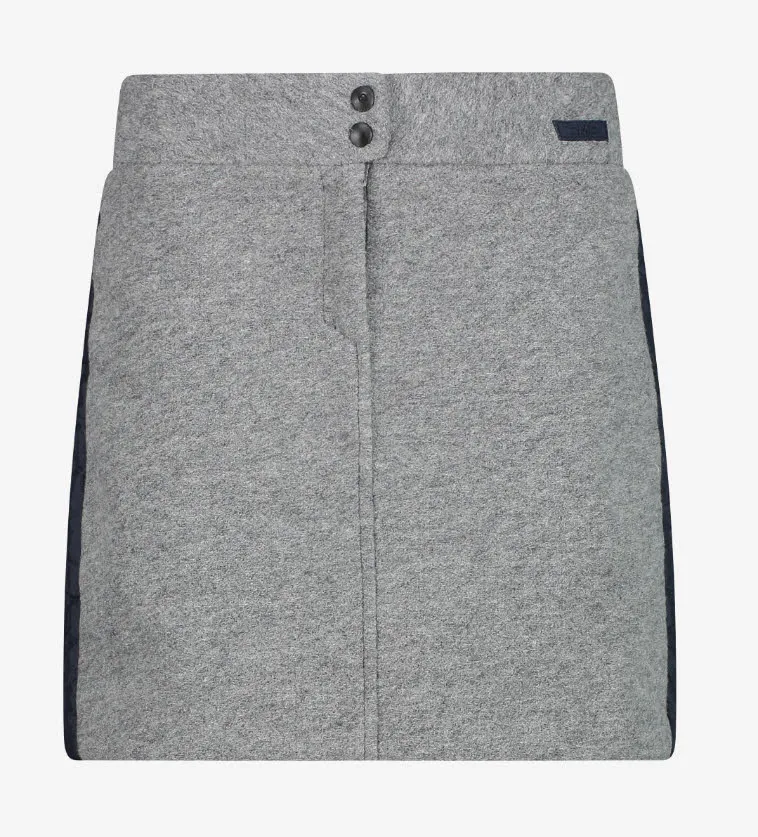 CMP WOMAN SKIRT Damen Rock Wanderrock grau melange