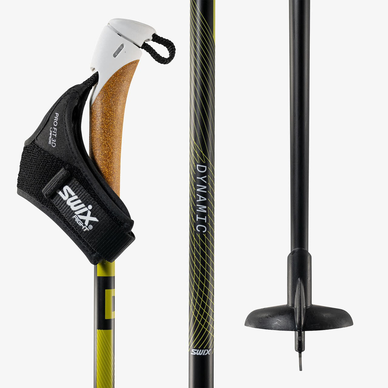 Swix Dynamic D3 pole Ski-Langlaufstöcke Unisex schwarz gelb
