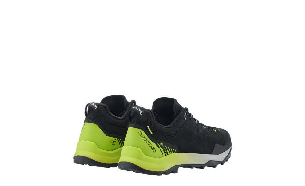 LOWA® EXPLORER GTX LO Herren Wanderschuhe Trekkingschuhe Low schwarz/limone