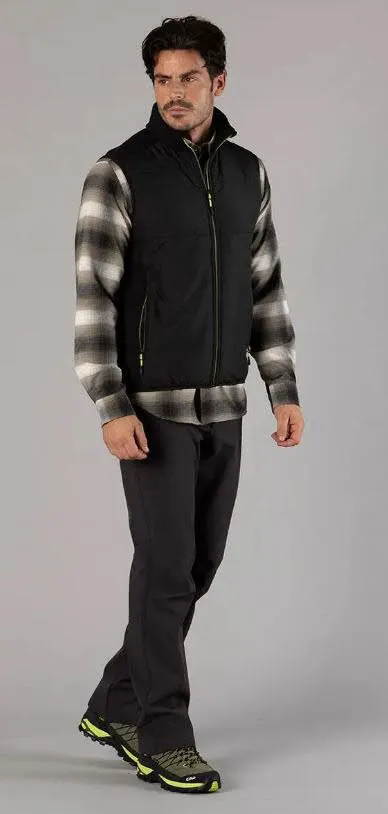 CMP MAN SHIRT Herren Hemd Langarm Freizeithemd olive/nero/bianco