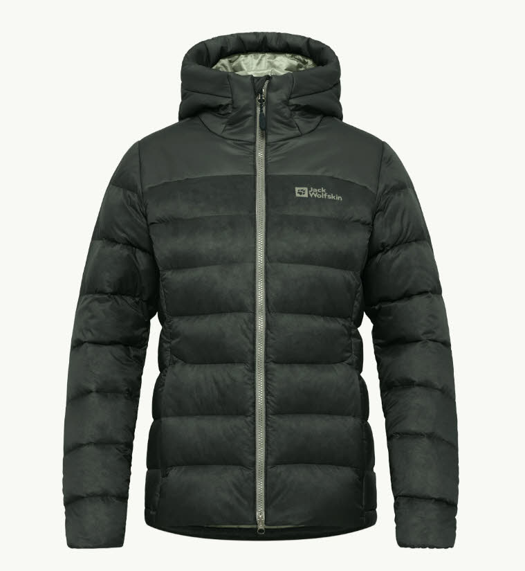 Jack Wolfskin Nebelhorn Down Hoody W Daunenjacke Damen dunkelgrün