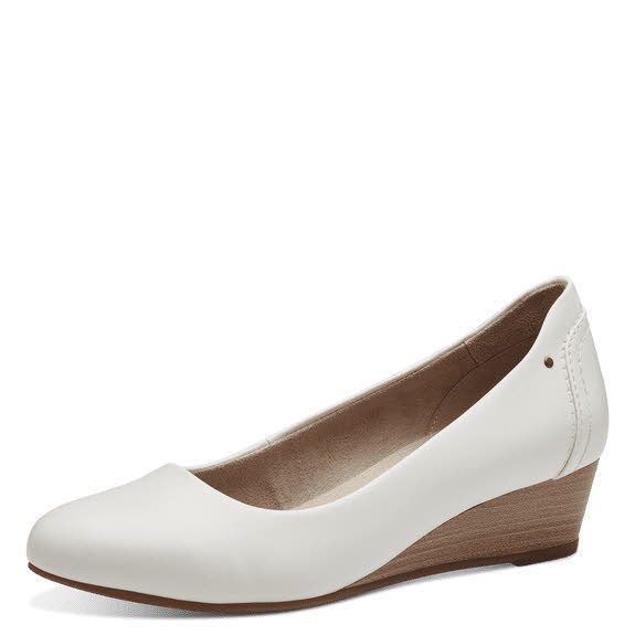 Jana Damen Pumps Keilpumps weiß