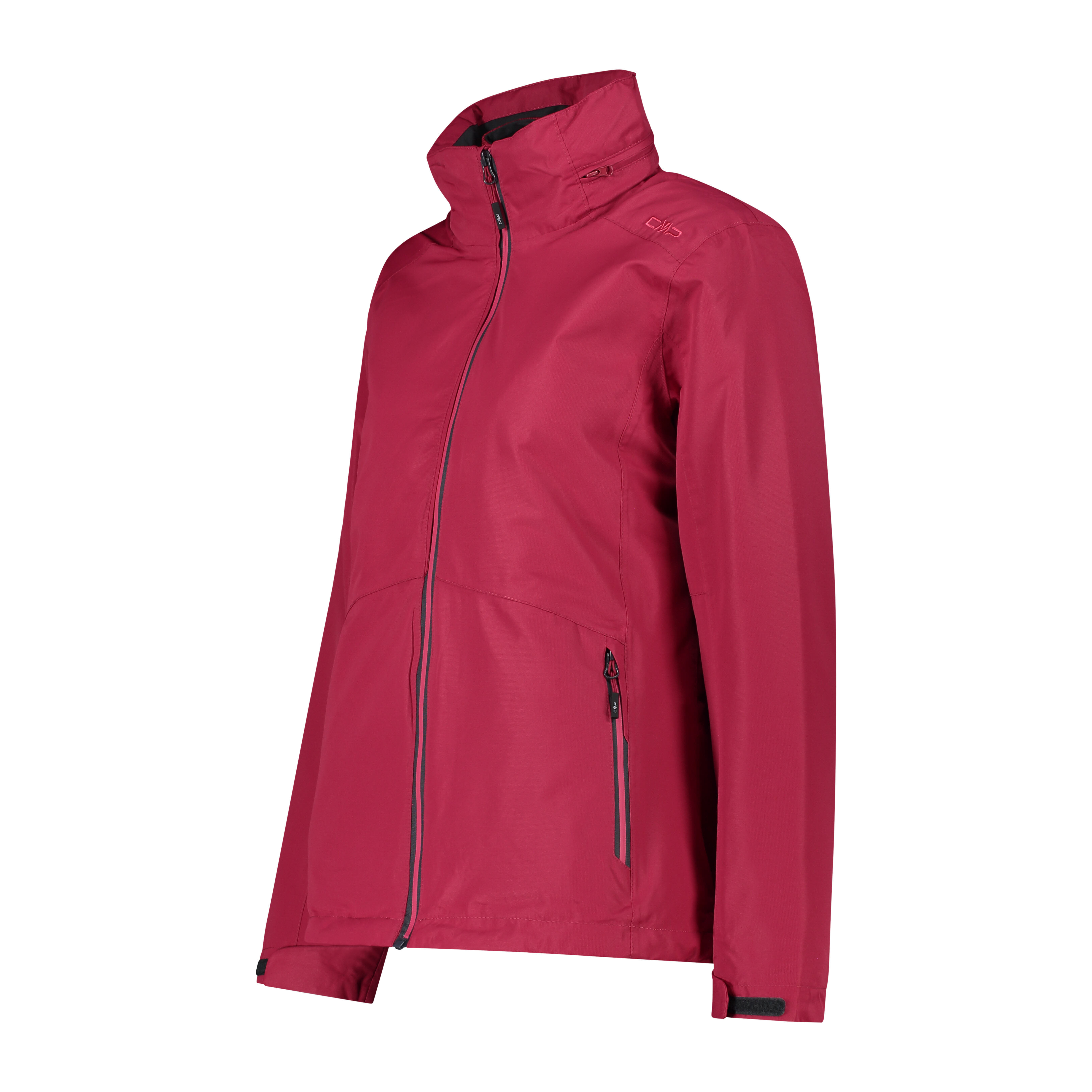 CMP Damen Jacke Kombijacke Windjacke Fleecejacke rot
