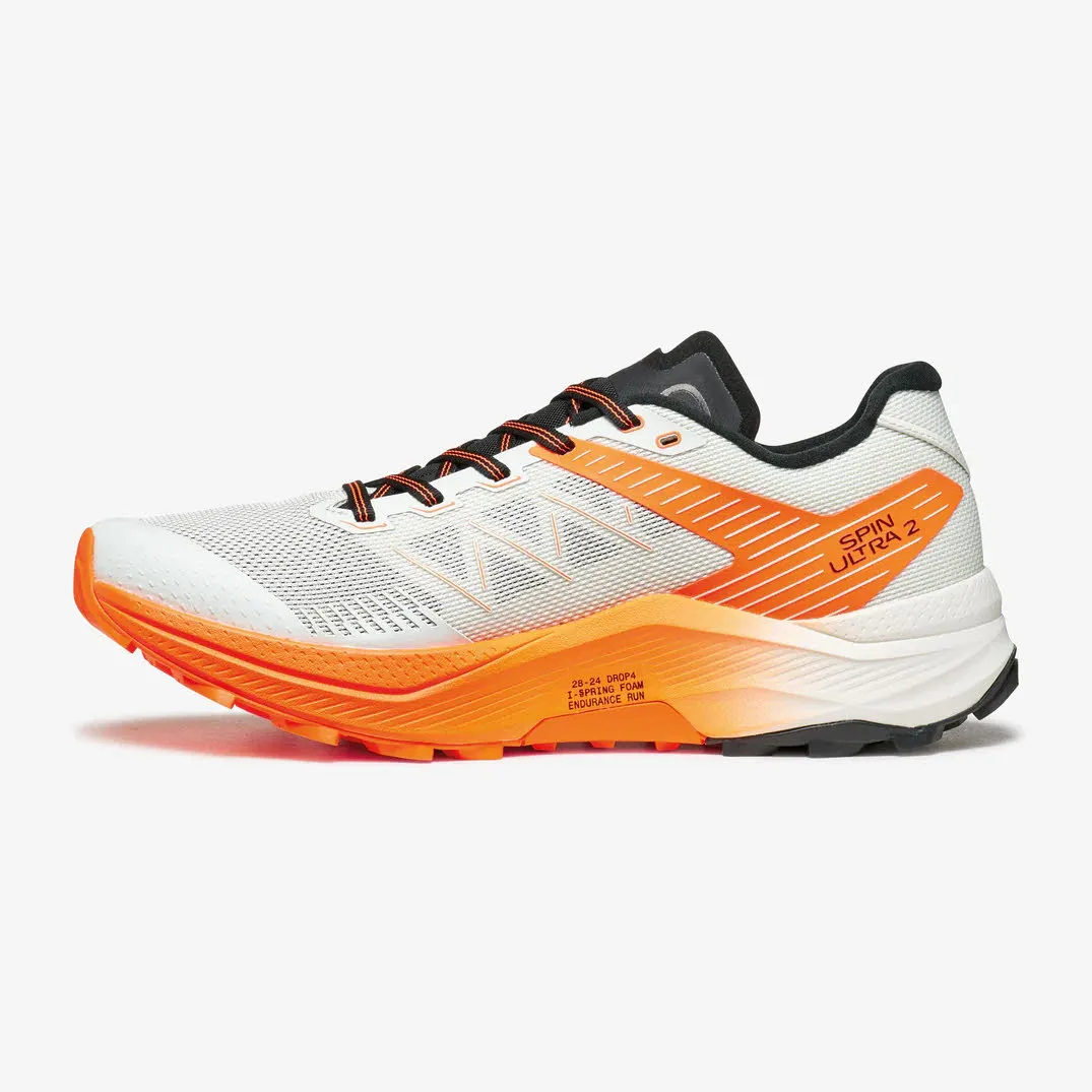 Scarpa Spin Ultra 2 Herren Trailrunning-Schuhe Joggingschuhe ice/orange fluo