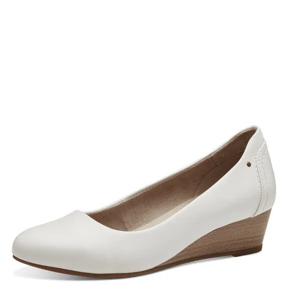 Jana Damen Pumps Keilpumps weiß