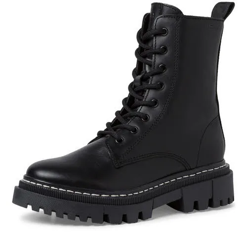 Tamaris Damen Stiefeletten Schnürer Boots schwarz