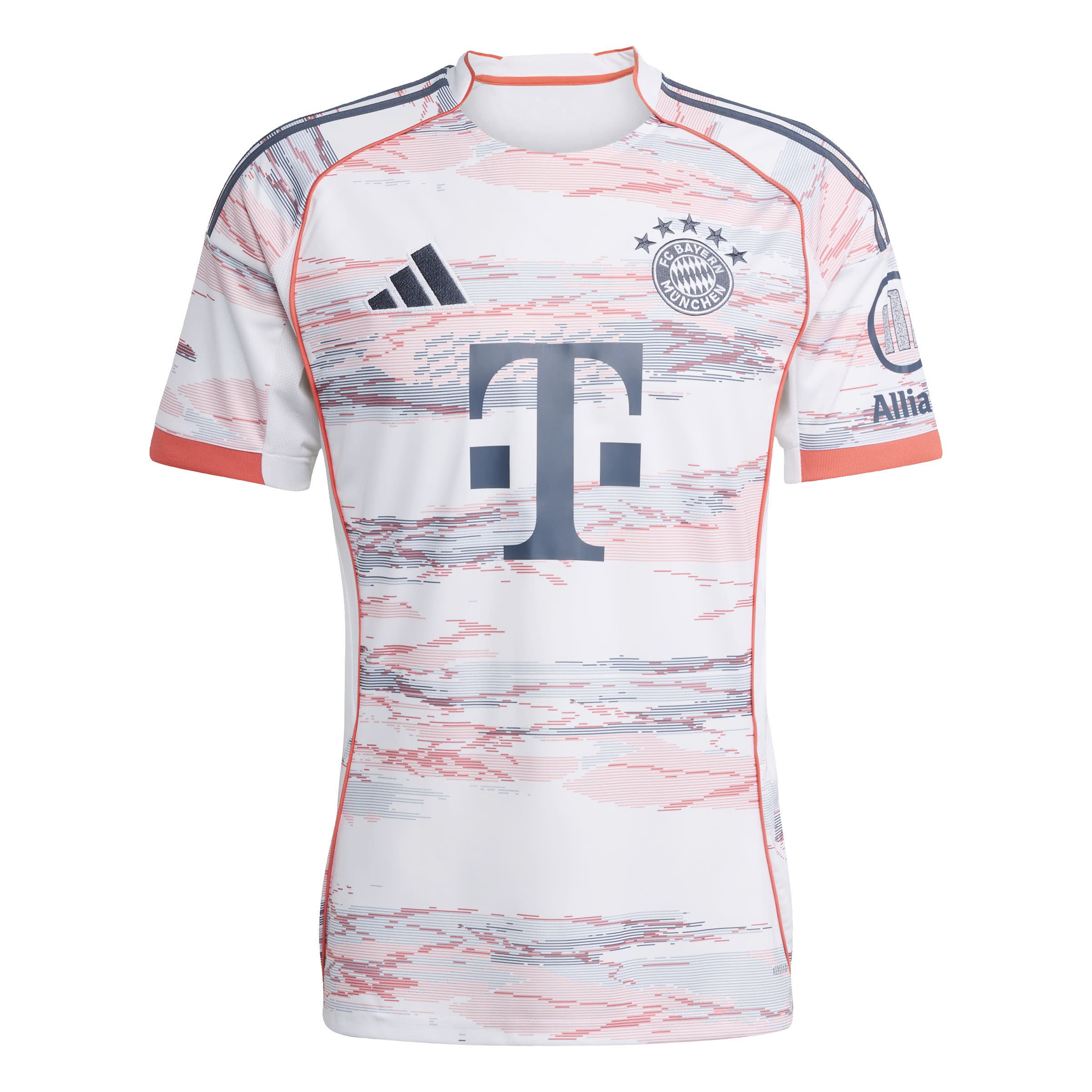 adidas FC Bayern München 25/26 Auswärtstrikot Herren Fußballtrikot weiß