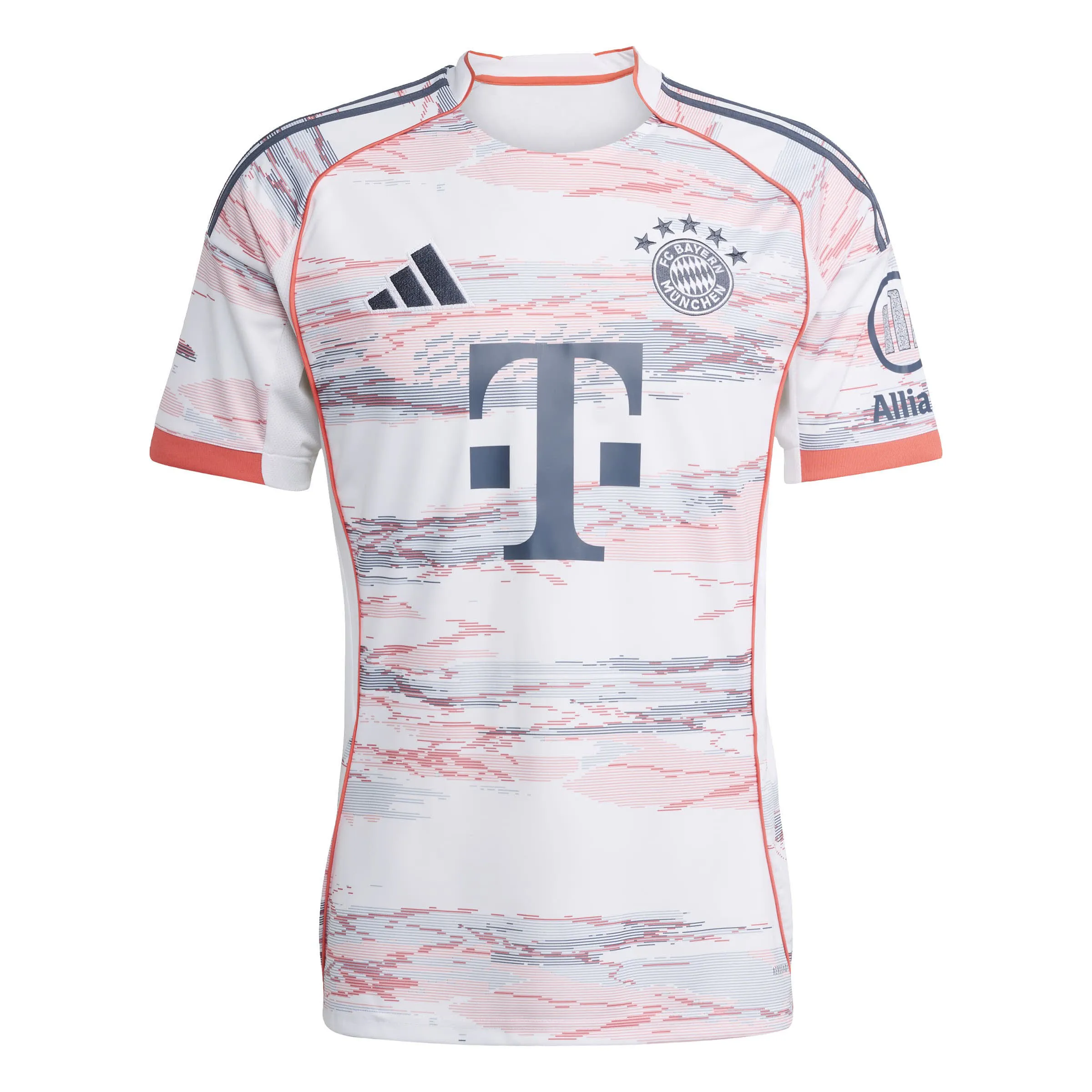 adidas FC Bayern München 25/26 Auswärtstrikot Herren Fußballtrikot weiß