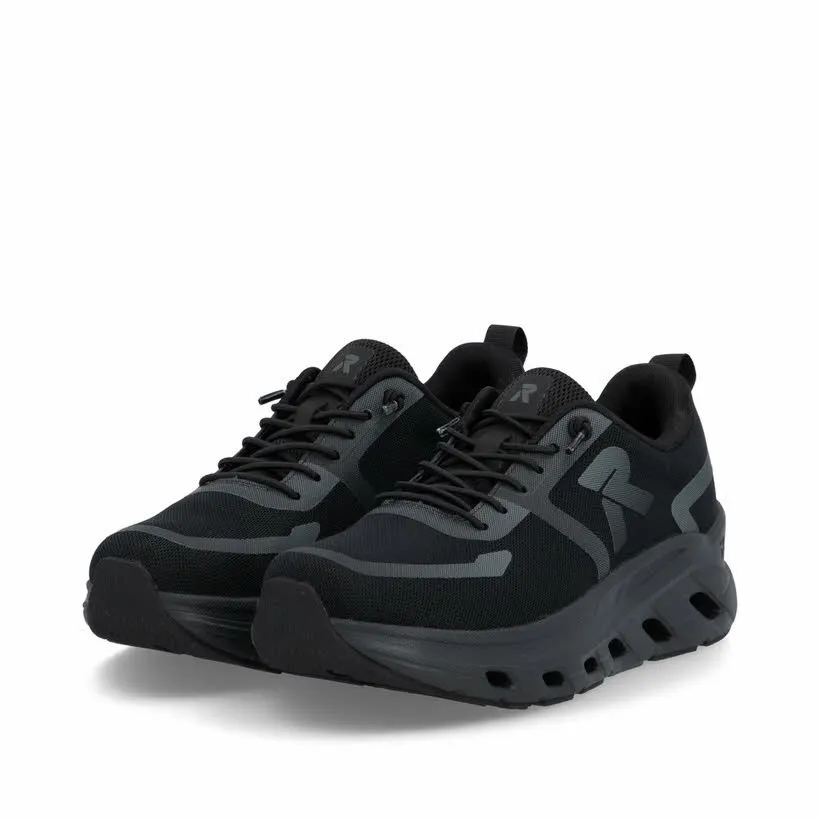 Rieker Damen Sneaker Halbschuhe low schwarz