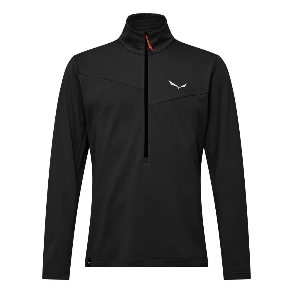 SALEWA Puez Cammino Polarlte Half Zip Fleecepullover Herren schwarz