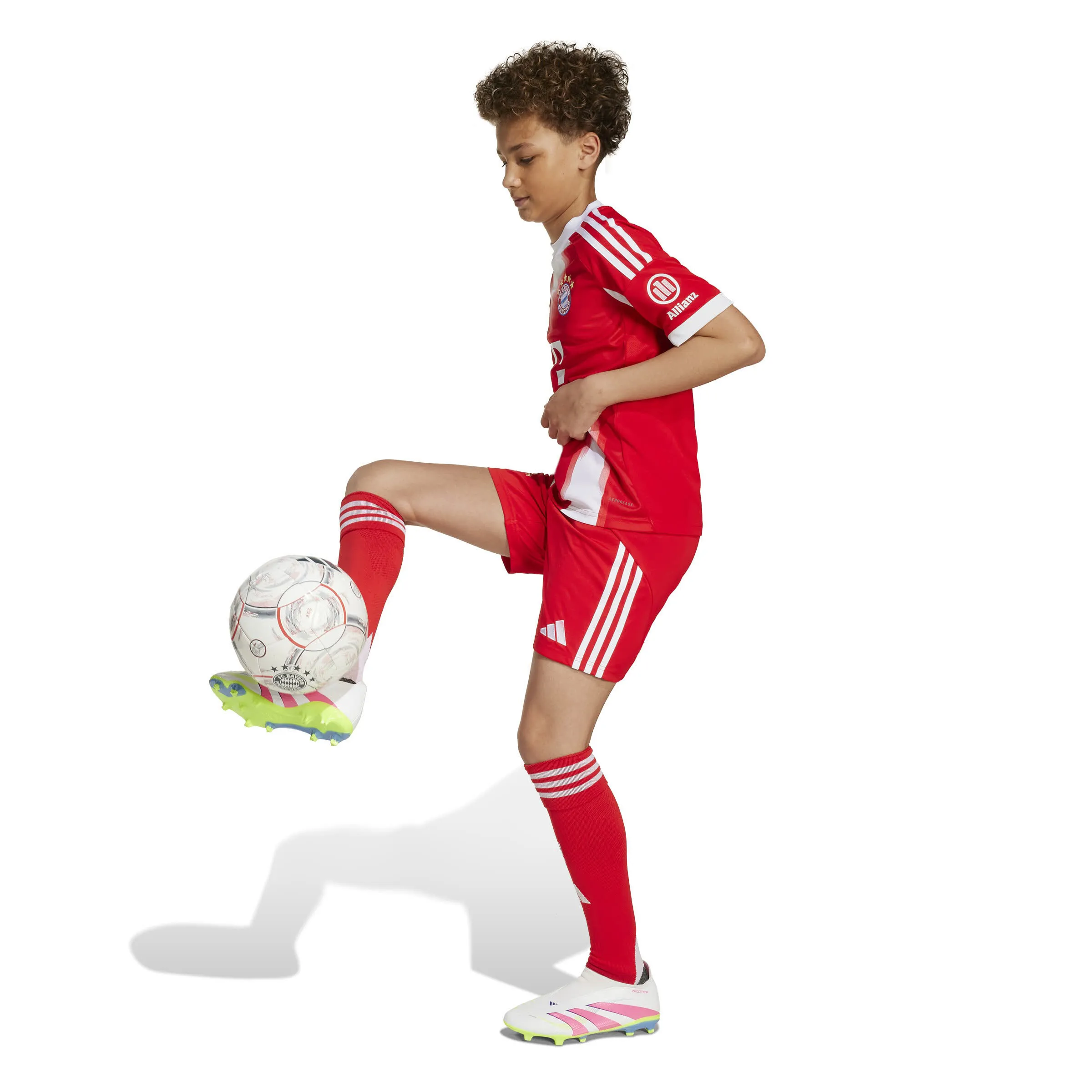 adidas FC Bayern München 25/26 Kinder Jersey Heimtrikot rot/weiß