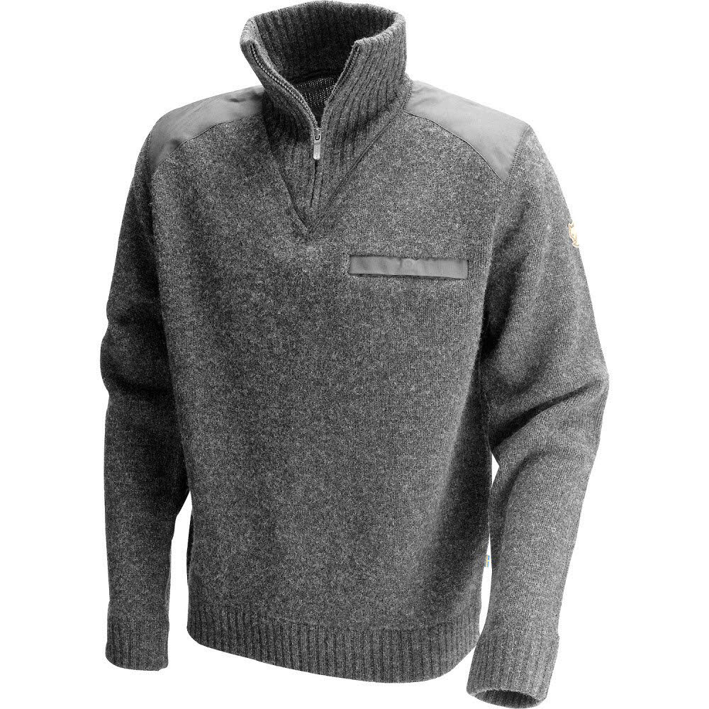 Fjällräven Koster Sweater Herren Strickpullover Midlayer dark grey NEU