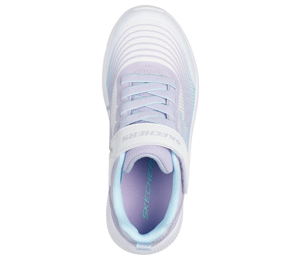 Skechers Microspec Advance Kinder Mädchen Sneaker Halbschuh lila weiß