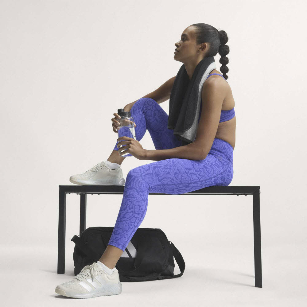 adidas OPTIME PRIMELIFT SNAKE Damen Leggins 7/8 purpur/Schlangen-print