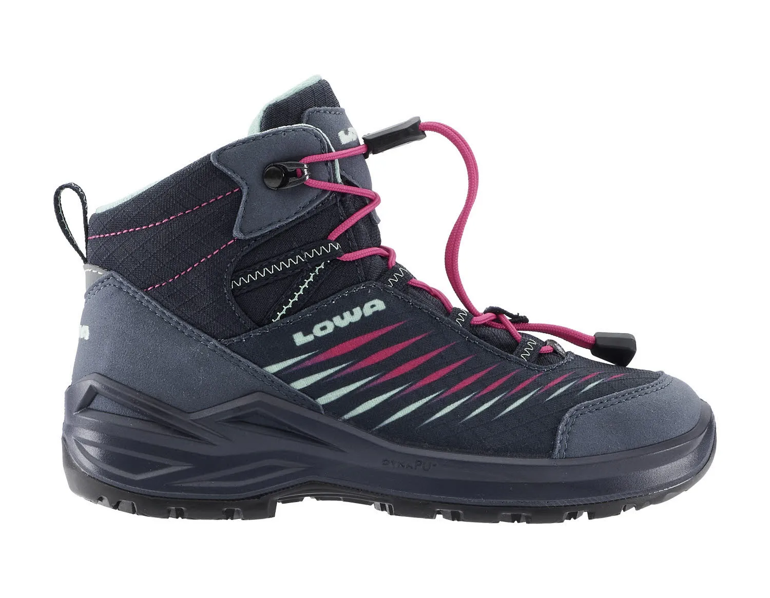 Lowa ZIRROX II GTX MID JR Mädchen Wanderschuhe Trekkingschuhe navy/pink