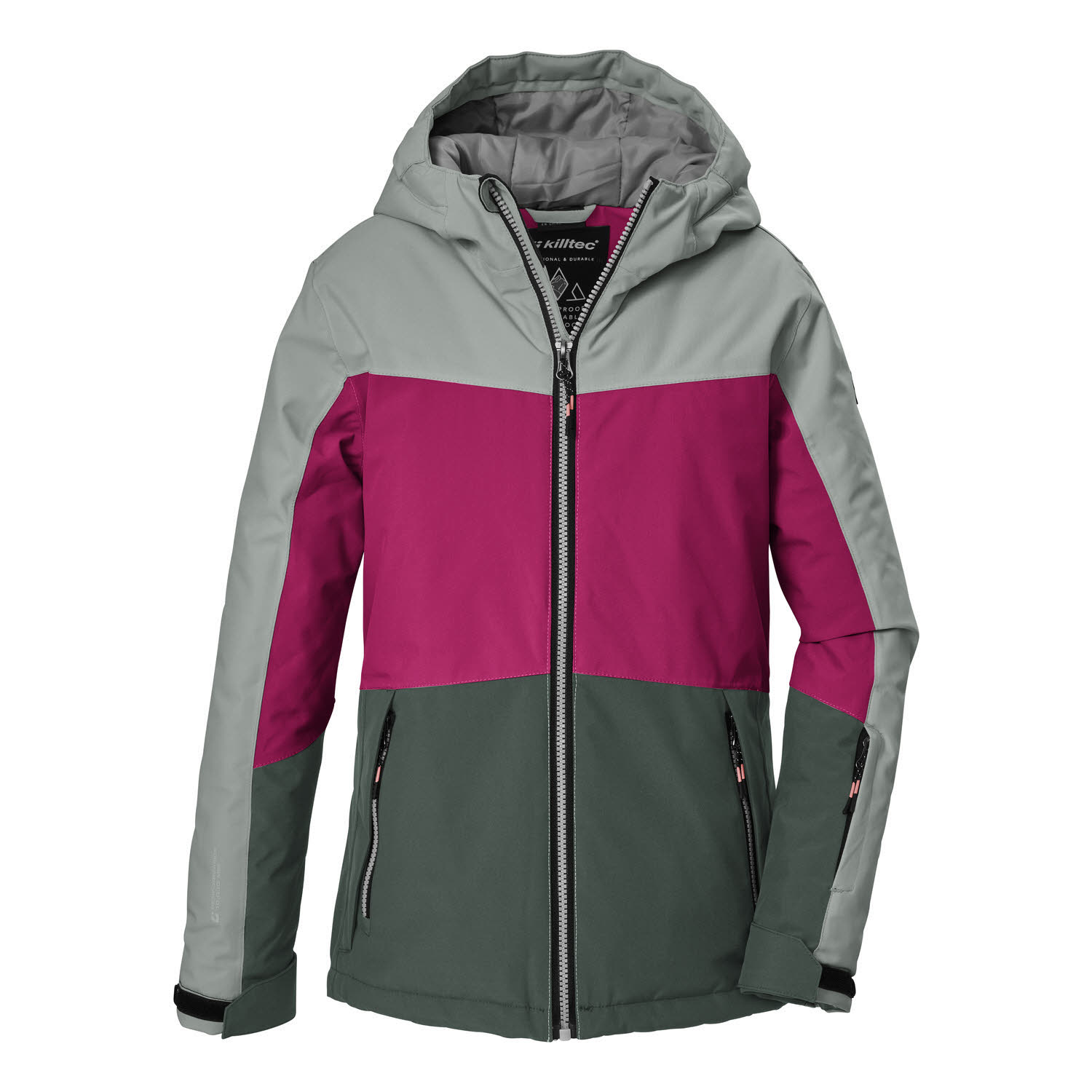 Killtec KSW 198 GRLS SKI JCKT Mädchen Skijacke Winterjacke sanftes salbei