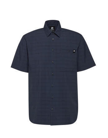 Mammut Lenni Shirt Herren Hemd Kurzarm dunkelblau