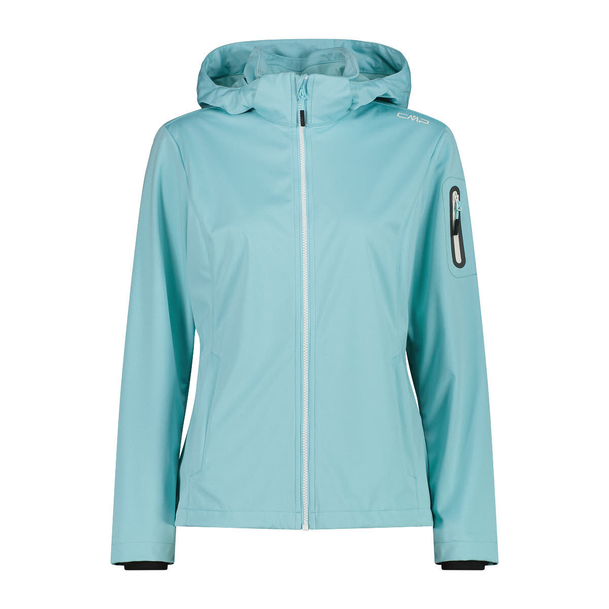 CMP WOMAN JACKET ZIP HOOD Damen Softshelljacke Outdoorjacke lagoon melange