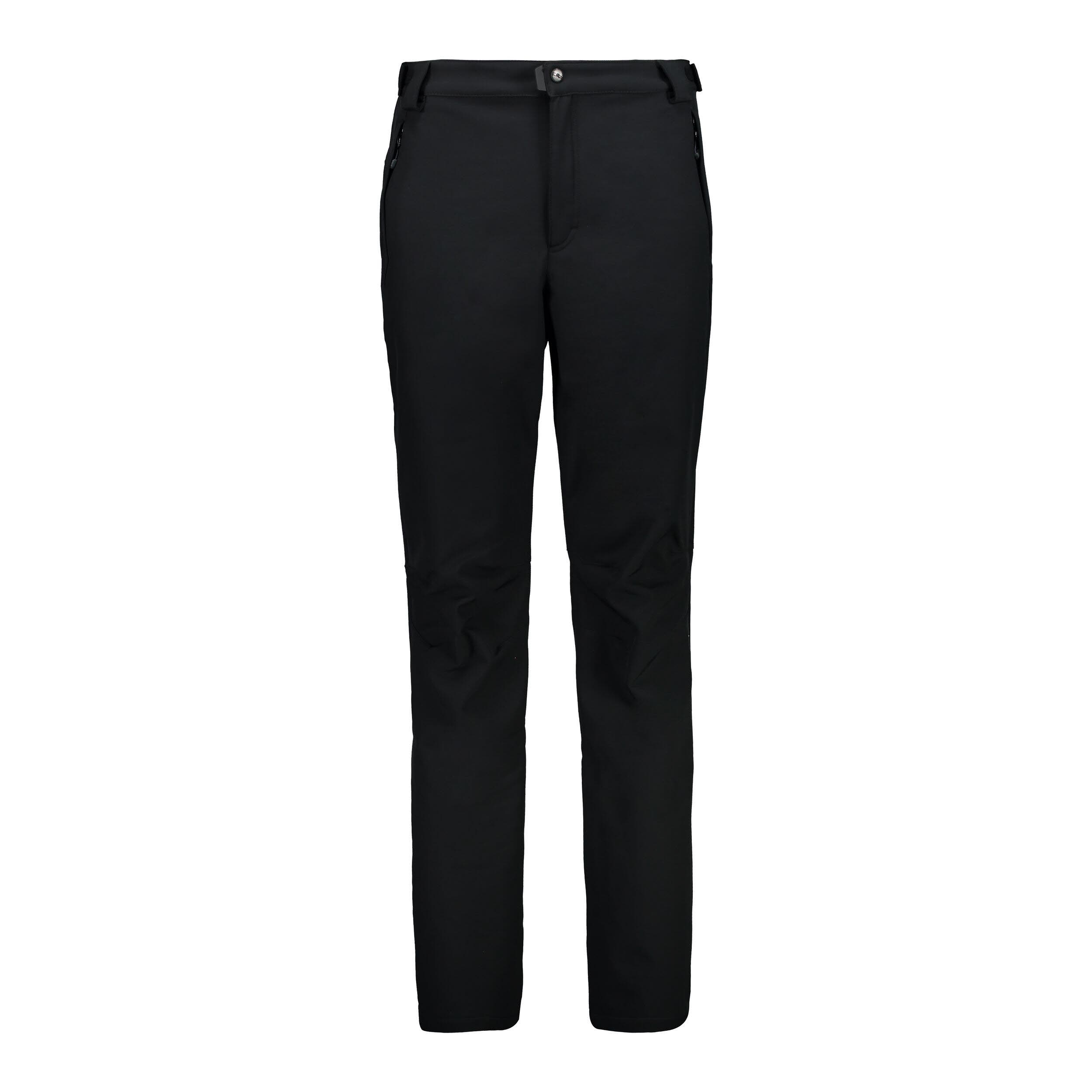 CMP Herren Softshellpant Softshellhose Trekkinghose gefüttert Wanderhose nero NEU