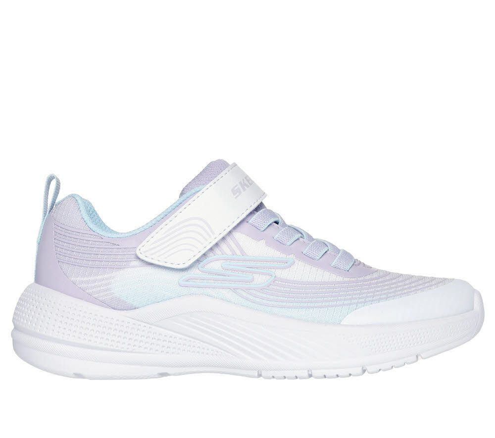 Skechers Microspec Advance Kinder Mädchen Sneaker Halbschuh lila weiß