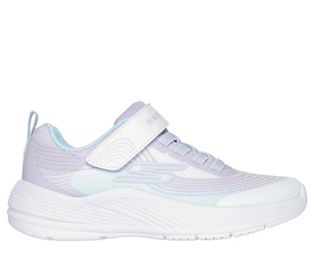 Skechers Microspec Advance Kinder Mädchen Sneaker Halbschuh lila weiß