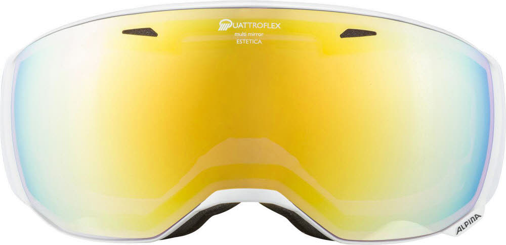 Alpina ESTETICA Q Damen Skibrille Snowboardbrille white gloss