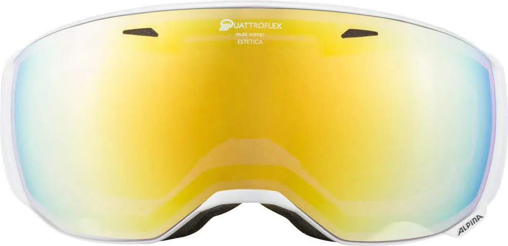 Alpina ESTETICA Q Damen Skibrille Snowboardbrille white gloss