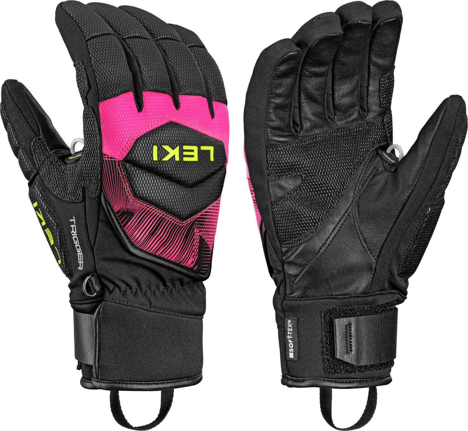 Leki WCR Core TR Unisex Skihandschuhe Fingerlinge schwarz/pink