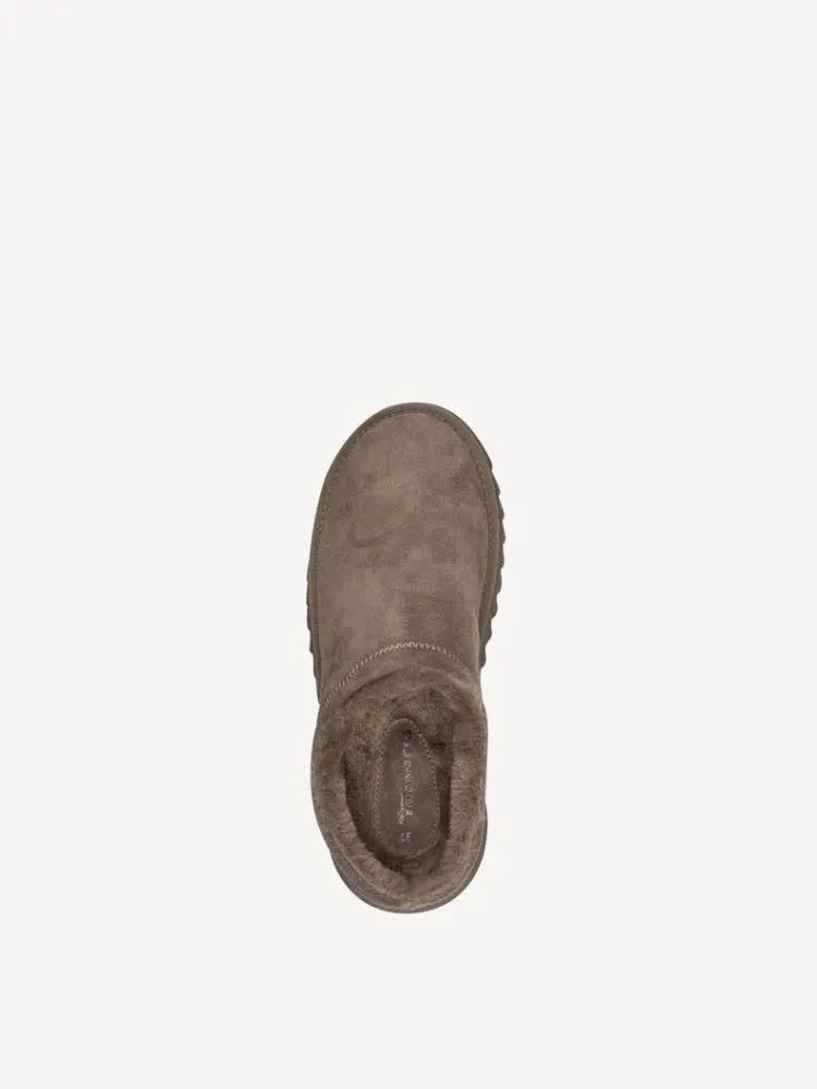 Tamaris Women Sabot Damen Hausschuhe Pantoffel taupe