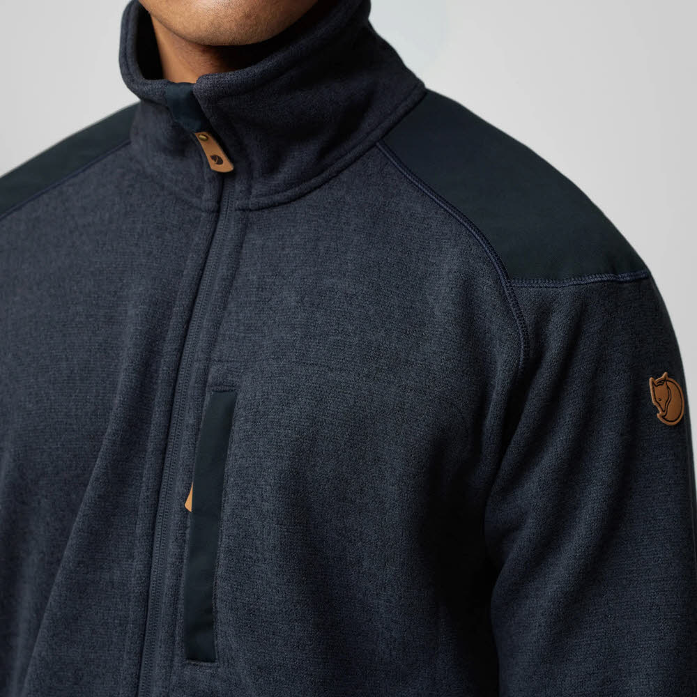 Fjällräven Buck Fleece M Herren Fleecejacke Midlayer graphite
