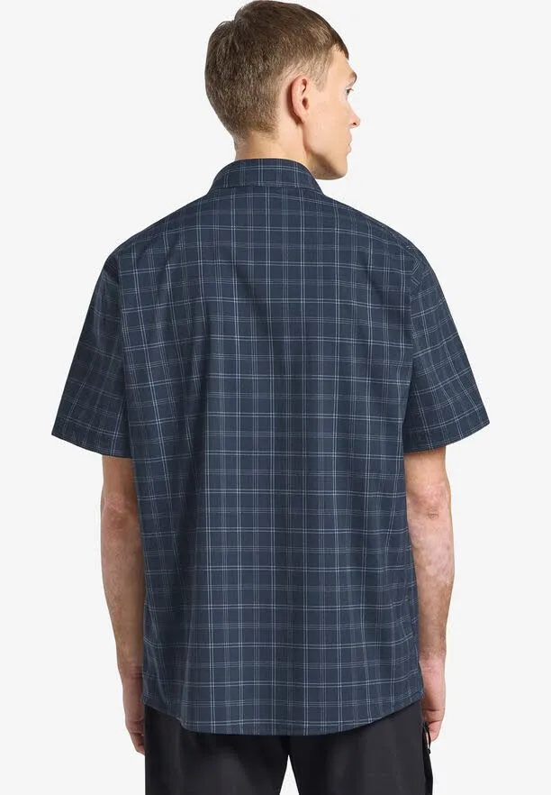 Jack Wolfskin Norbo S7s Shirt Männer Hemd kurzarm kariert blau