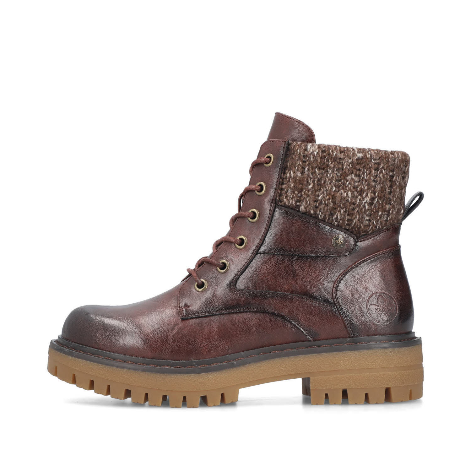Rieker HWK Damen Stiefel Damen Modestiefel Winterstiefel dunkelbraun