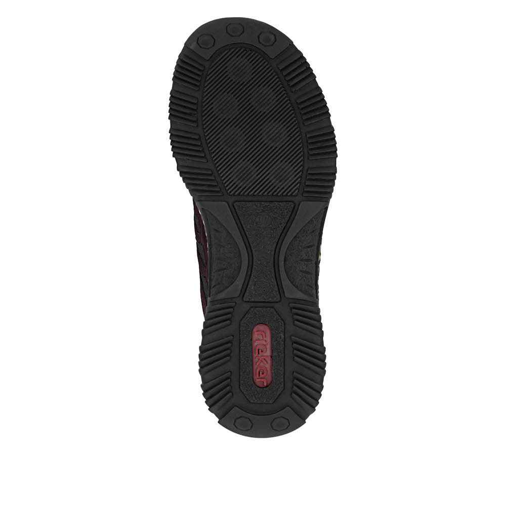 Rieker HWK Damen Halbschuhe Slipper rot