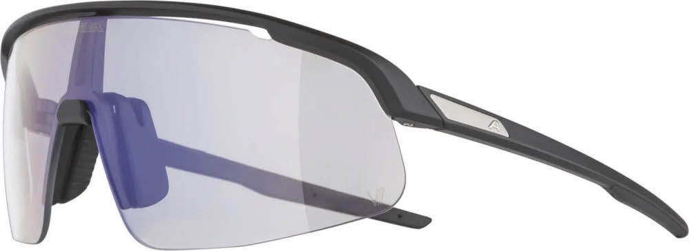 Alpina TURBO PRO S V Unisex Sportbrille Radsportbrille Sonnenbrille black matt