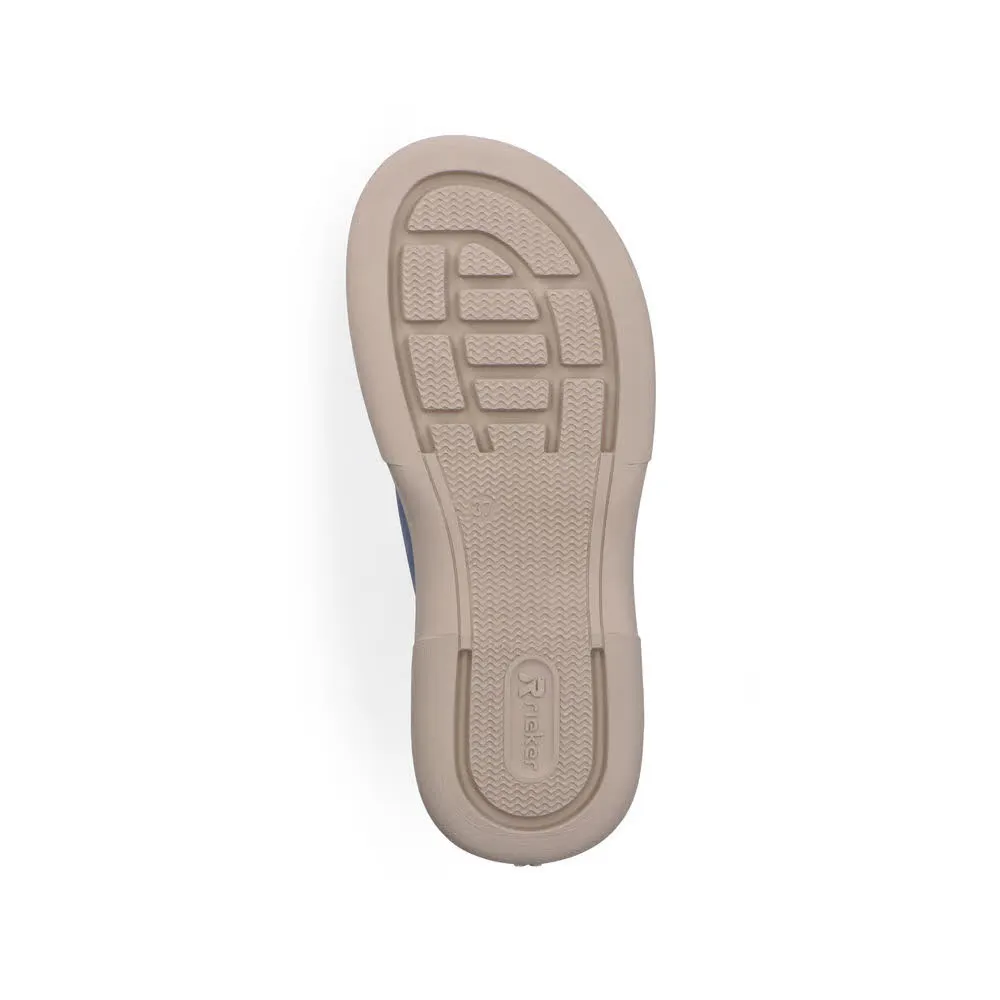 Rieker FSK Damen Sandalen Sandaletten blau