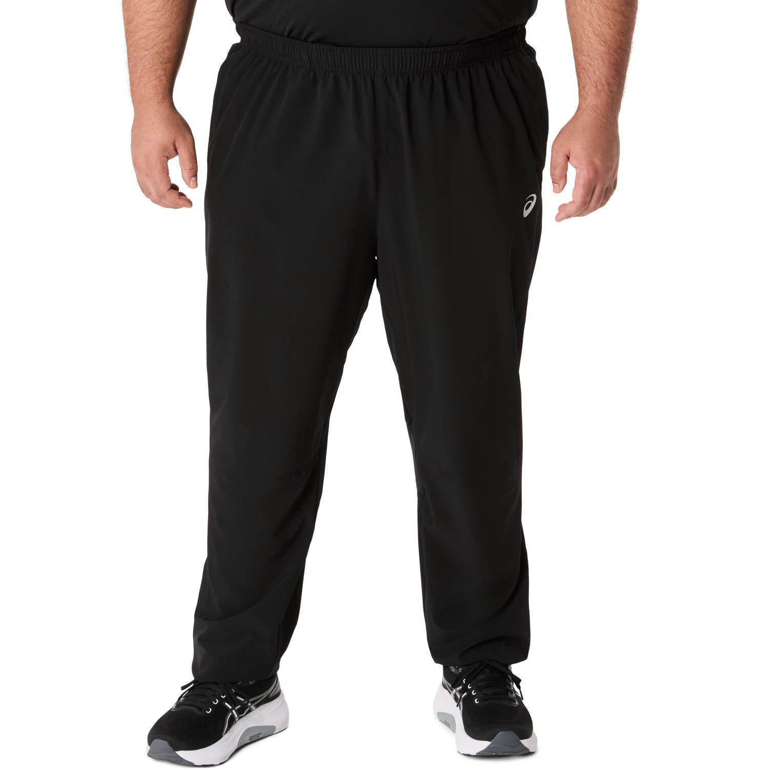 Asics CORE WOVEN PANT Herren Laufhose Jogginghose schwarz
