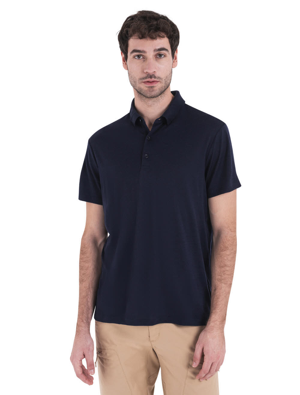 Icebreaker Merino 150 Tech Lite III SS Herren Poloshirt schwarz