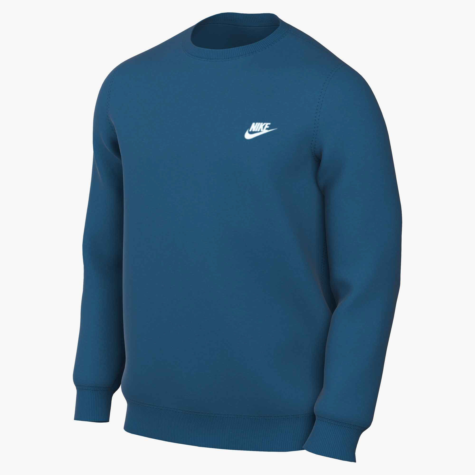 Nike ClubFleece-Rundhalsshirt für Herren türkis